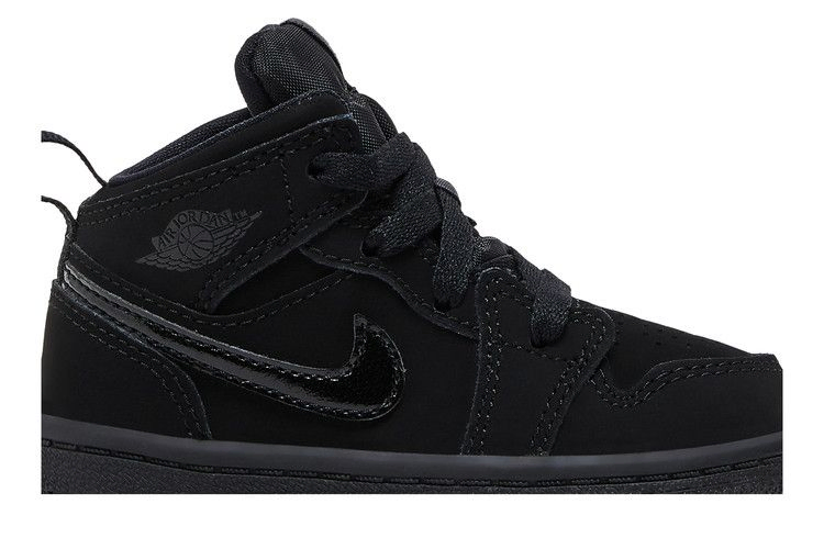 Кроссовки Air Jordan 1 Mid TD 'Triple Black'