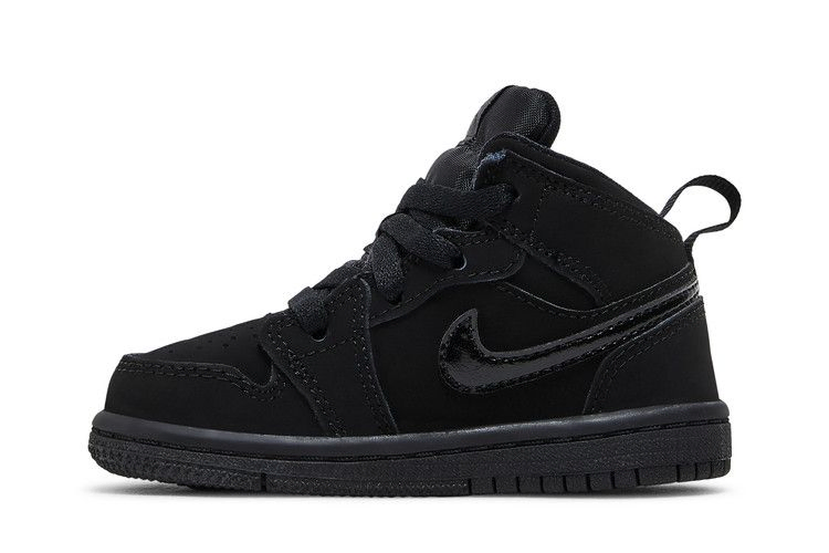 Кроссовки Air Jordan 1 Mid TD 'Triple Black'