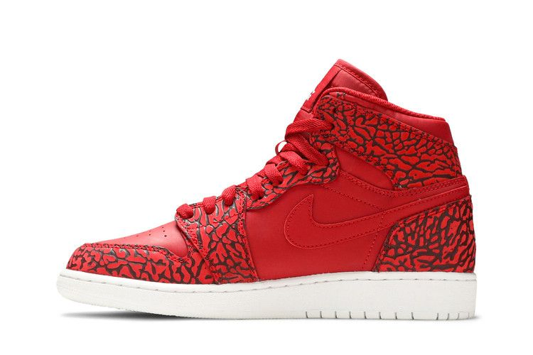 Кроссовки Air Jordan 1 Retro Hi Prem BG 'Red Elephant'