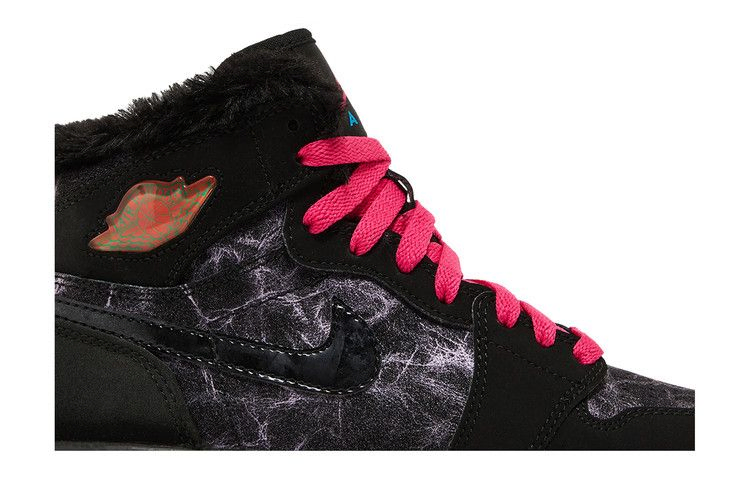 Кроссовки Air Jordan 1 Retro High Prem GS 'Black Vivid Pink'