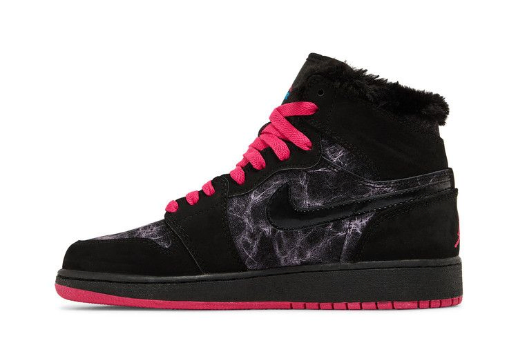 Кроссовки Air Jordan 1 Retro High Prem GS 'Black Vivid Pink'