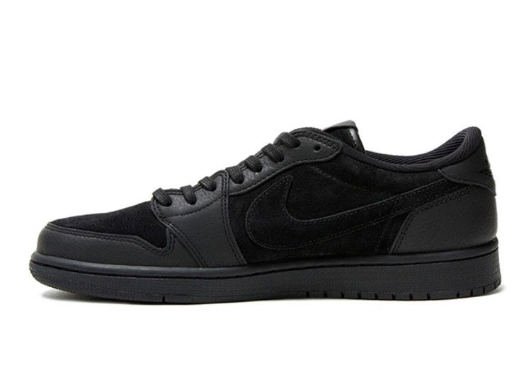 Кроссовки Air Jordan 1 Retro Low OG Premium 'Triple Black'