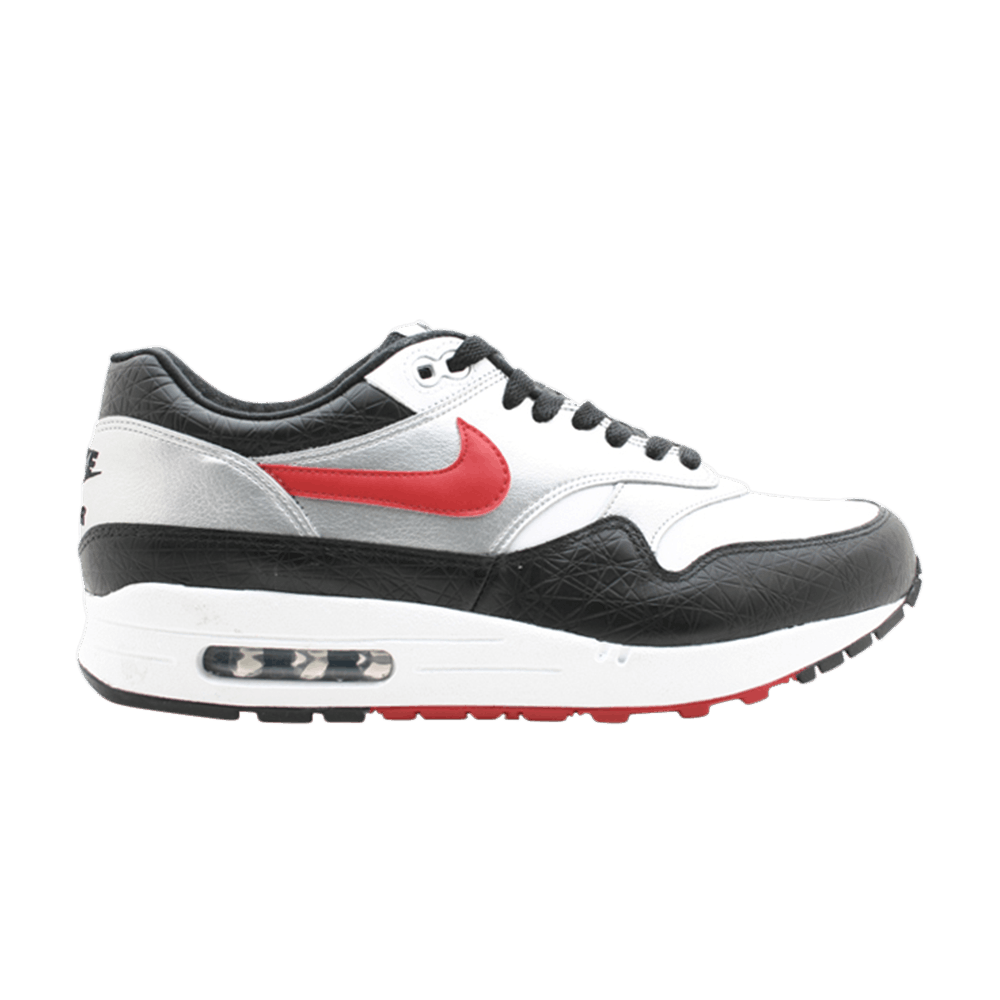 Кроссовки Nike Air Max 1 'Metallic Silver Black Red'