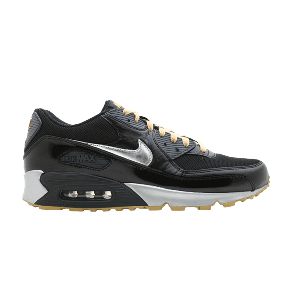 Кроссовки Nike Air Max 90 Black Silver Gold