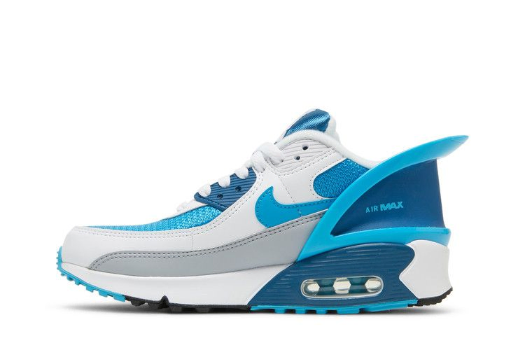 Кроссовки Nike Air Max 90 FlyEase GS 'White Industrial Blue'