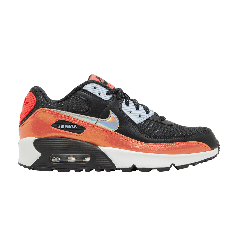 Кроссовки Nike Air Max 90 FP GS 'Black Laser Crimson'