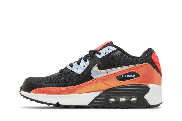 Кроссовки Nike Air Max 90 FP GS 'Black Laser Crimson'