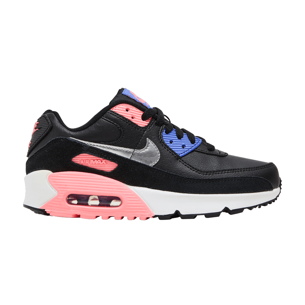 Кроссовки Nike Air Max 90 Leather GS 'Black Sunset Pulse'