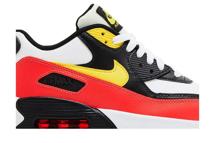 Кроссовки Nike Air Max 90 Leather GS 'Chrome Yellow Black Crimson'