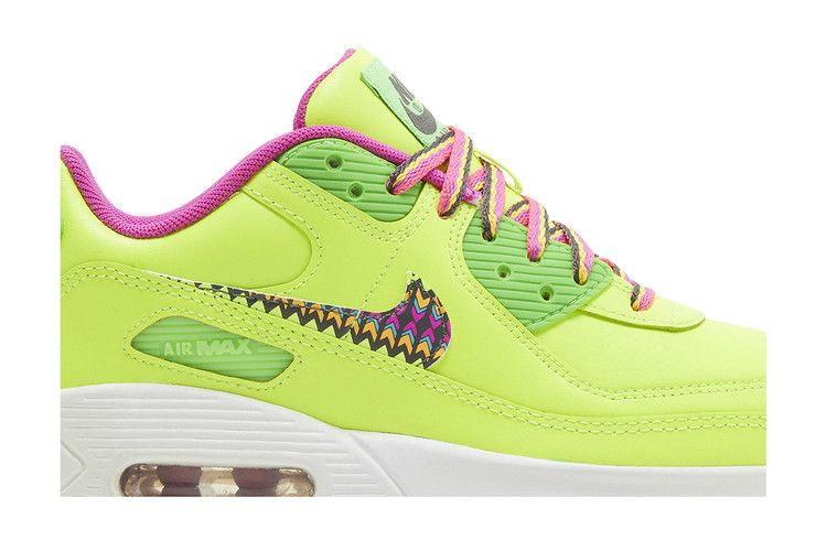Кроссовки Nike Air Max 90 Leather GS 'Volt Fire Pink'