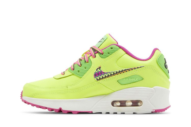 Кроссовки Nike Air Max 90 Leather GS 'Volt Fire Pink'