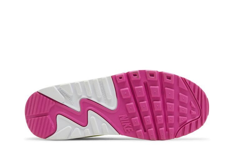 Кроссовки Nike Air Max 90 Leather GS 'Volt Fire Pink'
