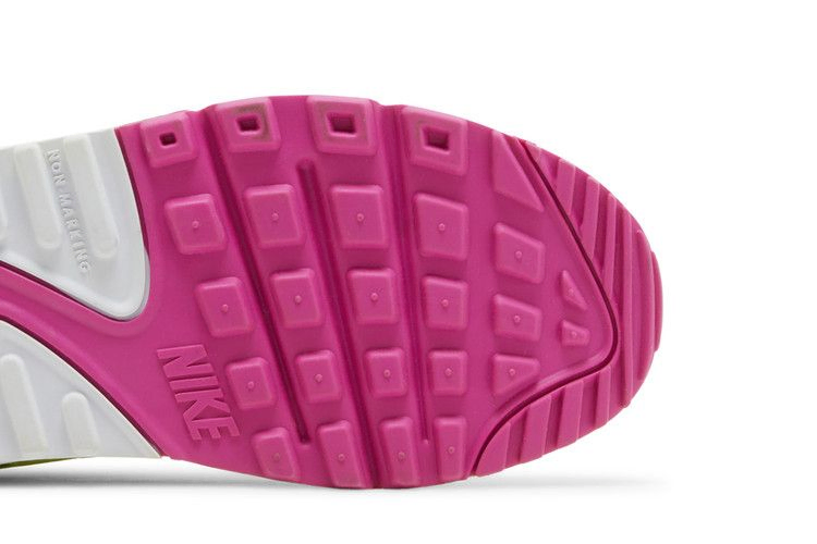 Кроссовки Nike Air Max 90 Leather GS 'Volt Fire Pink'