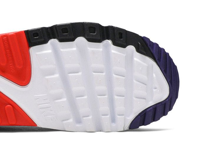 Кроссовки Nike Air Max 90 Leather GS 'White Bright Crimson'