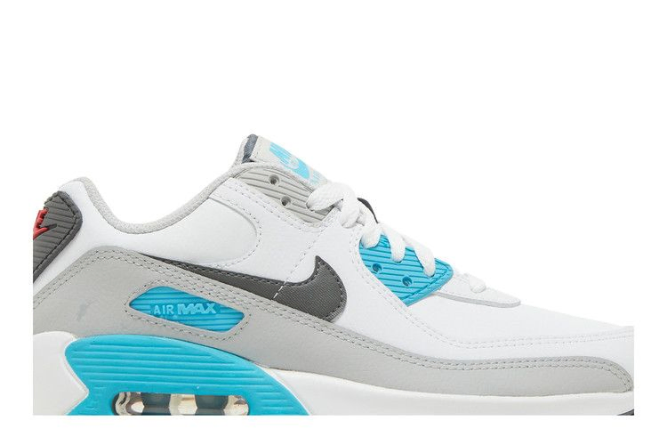 Кроссовки Nike Air Max 90 Leather GS 'White Chlorine Blue'
