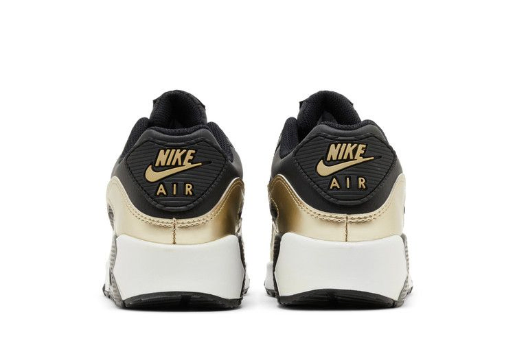 Кроссовки Nike Air Max 90 LTR GS 'Black Metallic Gold Star'