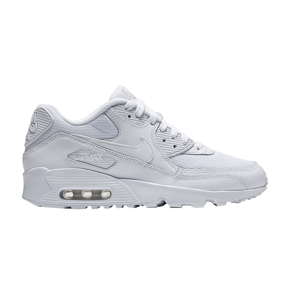 Кроссовки Nike Air Max 90 Mesh GS 'Triple White'