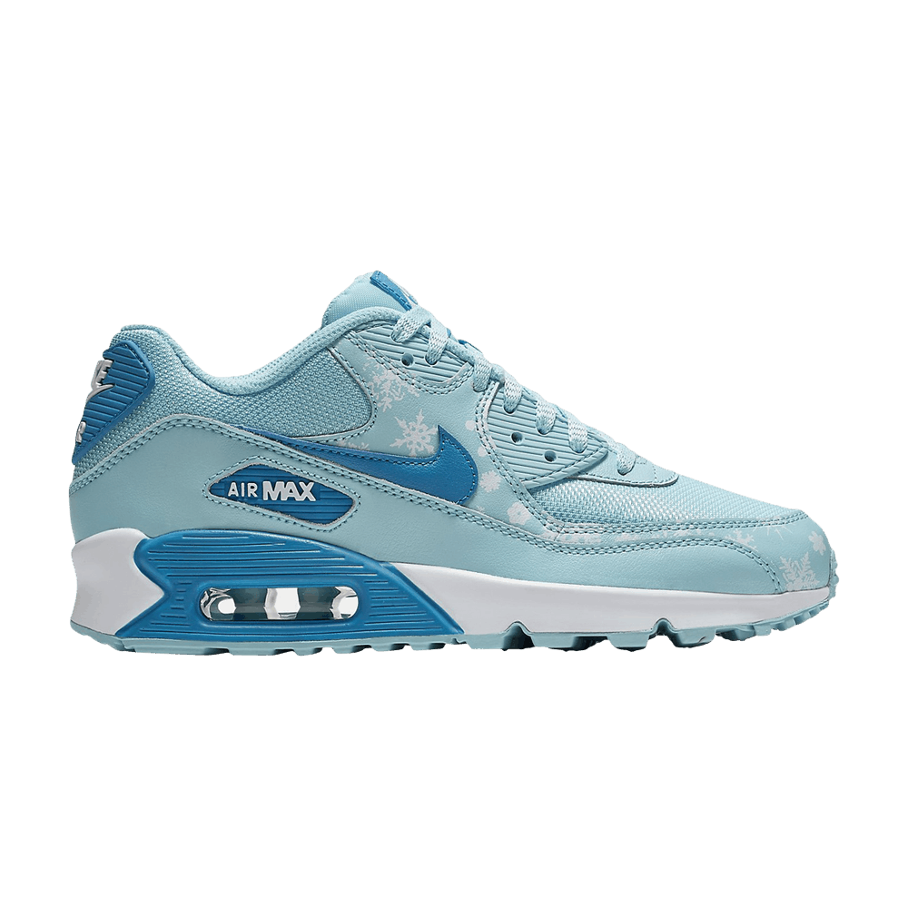 Кроссовки Nike Air Max 90 Premium Mesh GS 'Snowflake'
