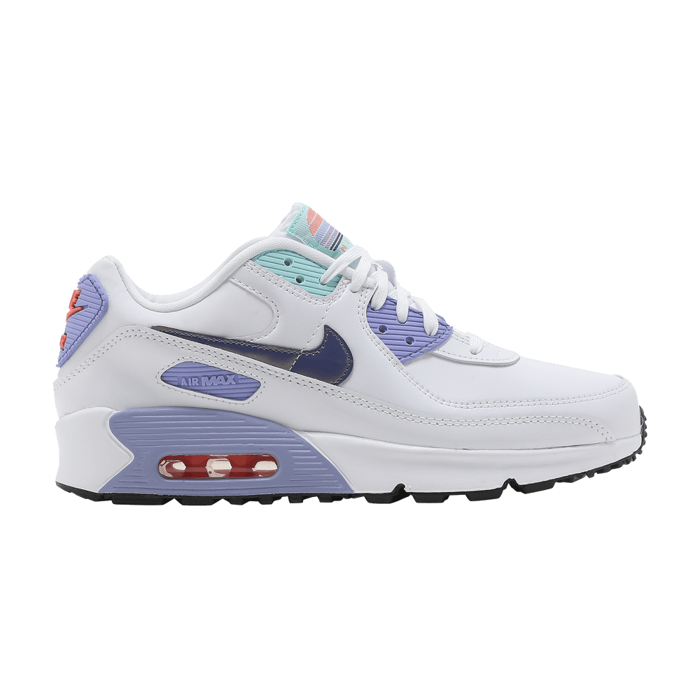 Кроссовки Nike Air Max 90 SE 2 GS 'White Dark Purple Dust'