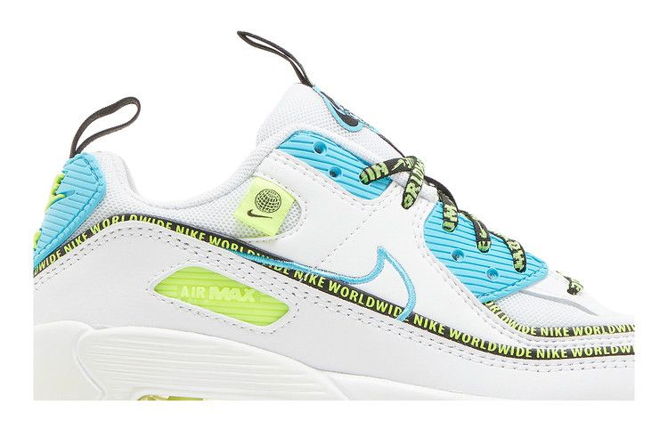 Кроссовки Nike Air Max 90 SE GS 'Worldwide Pack - Blue Fury Volt'