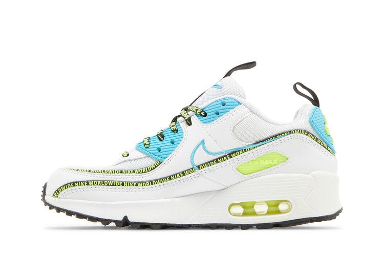 Кроссовки Nike Air Max 90 SE GS 'Worldwide Pack - Blue Fury Volt'