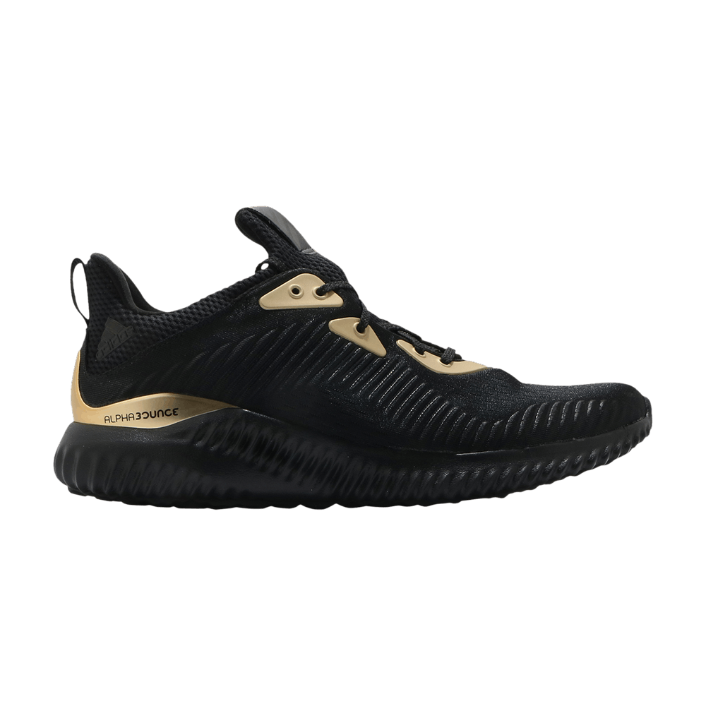 Кроссовки adidas Alphabounce 1 'Black Gold Metallic'