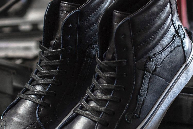 Кроссовки Vans Blends x Sk8-Hi Reissue Zip LX 'Bones - Peacoat'