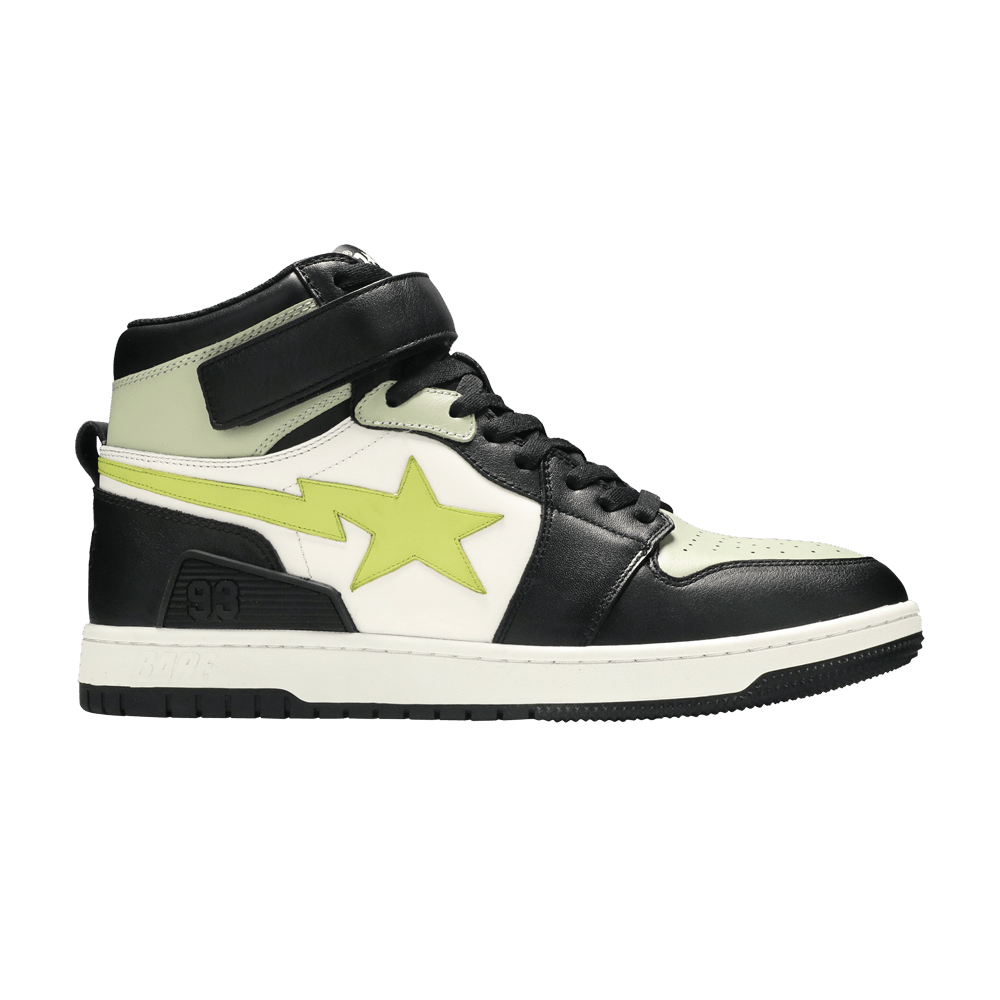 Кроссовки BAPE Block Sta High 'Black Lime'