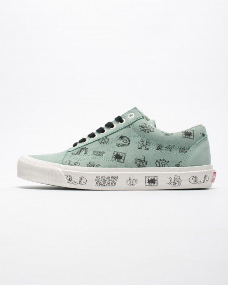 Кроссовки Vans Brain Dead x Old Skool LX 'Granite Green'