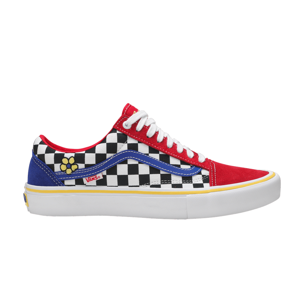 Кроссовки Vans Brighton Zeuner x Old Skool Pro 'Red Checker Blue'