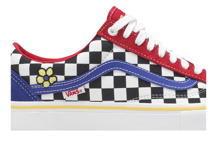 Кроссовки Vans Brighton Zeuner x Old Skool Pro 'Red Checker Blue'