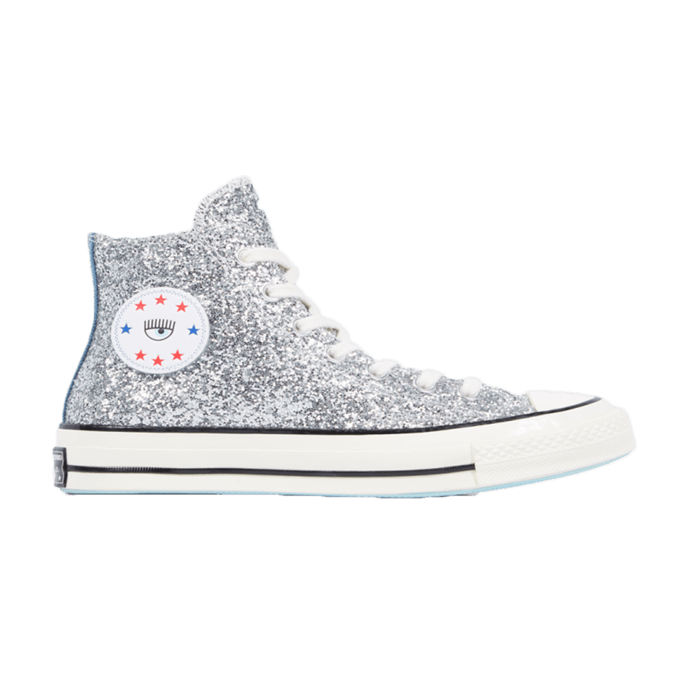 Кроссовки Converse Chiara x Wmns Chuck 70 High 'Silver Glitter Blue'