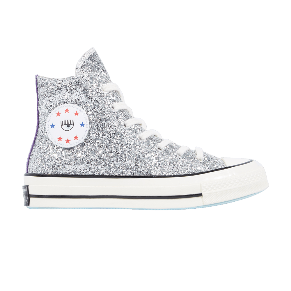 Кроссовки Converse Chiara x Wmns Chuck 70 High 'Silver Glitter Purple'