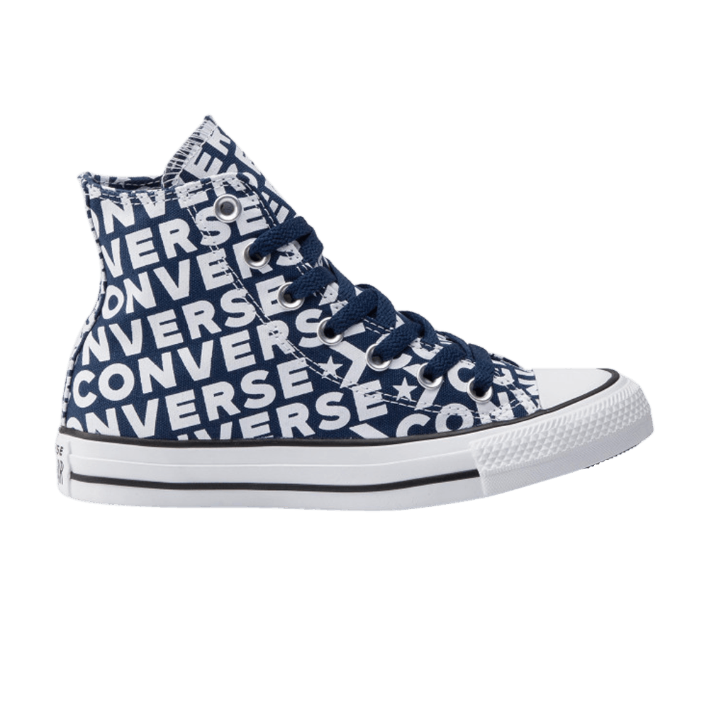 Кроссовки Converse Chuck Taylor All Star High 'Navy Wordmark'