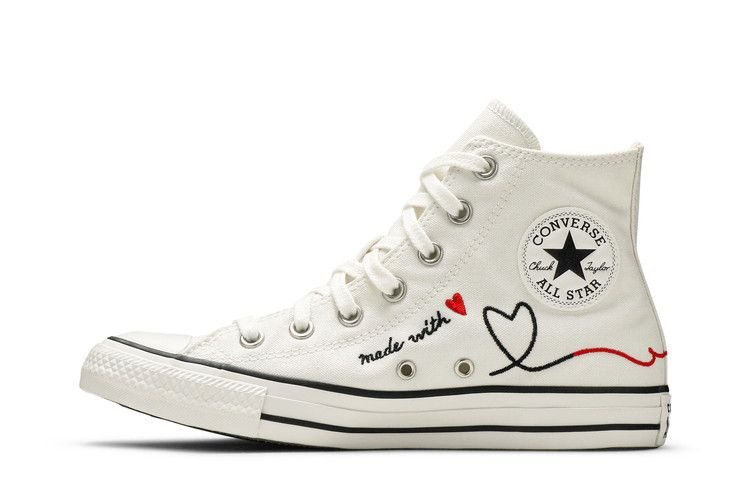 Кроссовки Converse Chuck Taylor All Star High 'Made with Love - White'