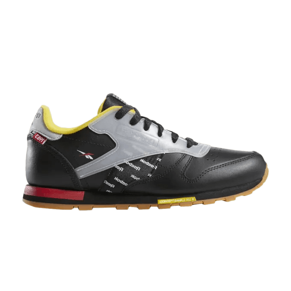 Кроссовки Reebok Classic Leather Altered GS 'Black Grey'