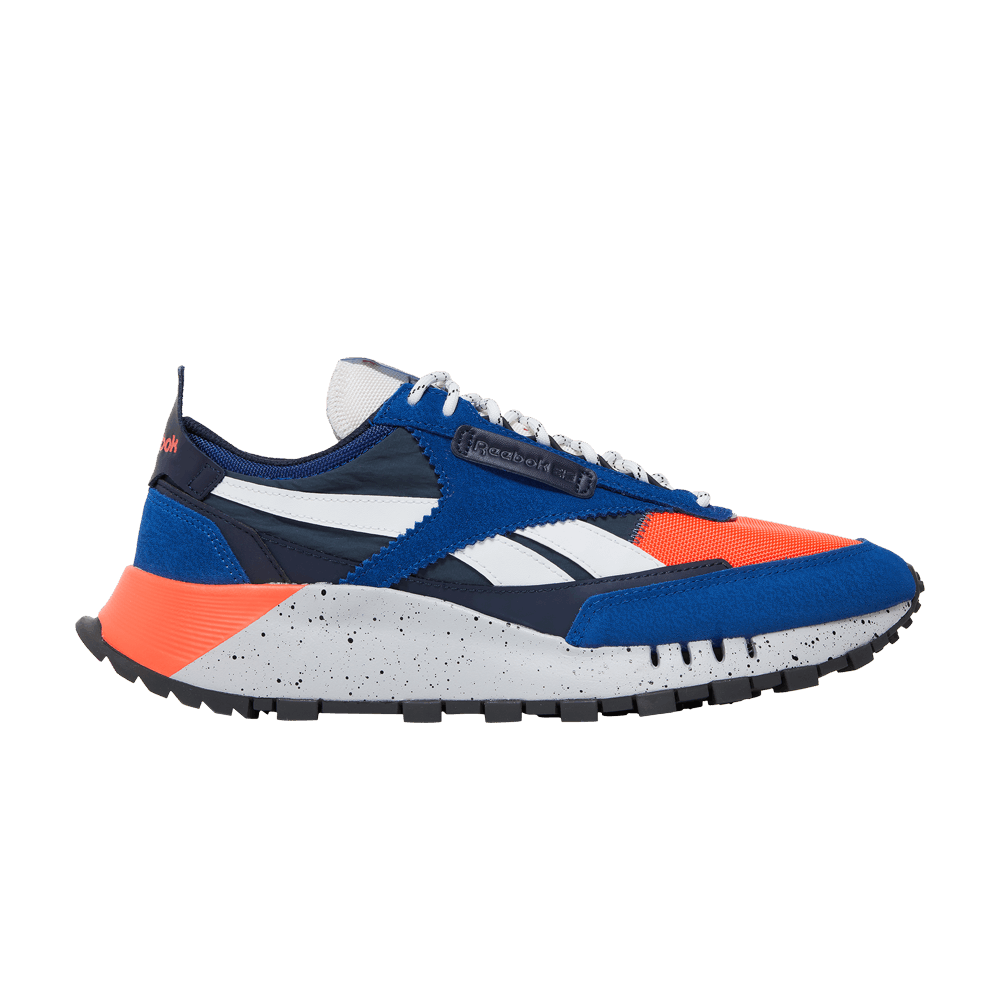 Кроссовки Reebok Classic Leather Legacy 'Collegiate Royal Orange Speckle'