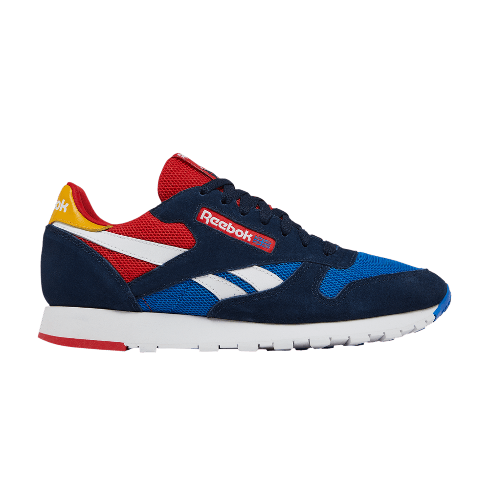 Кроссовки Reebok Classic Leather MU 'Collegiate Navy Red'