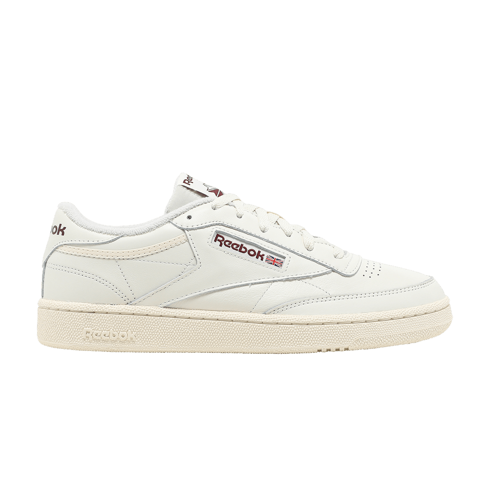 Кроссовки Reebok Club C 85 'Classic White Collegiate Burgundy'