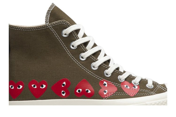 Кроссовки Converse Comme des Garçons Play x Chuck 70 Hi Top 'Multi Heart'