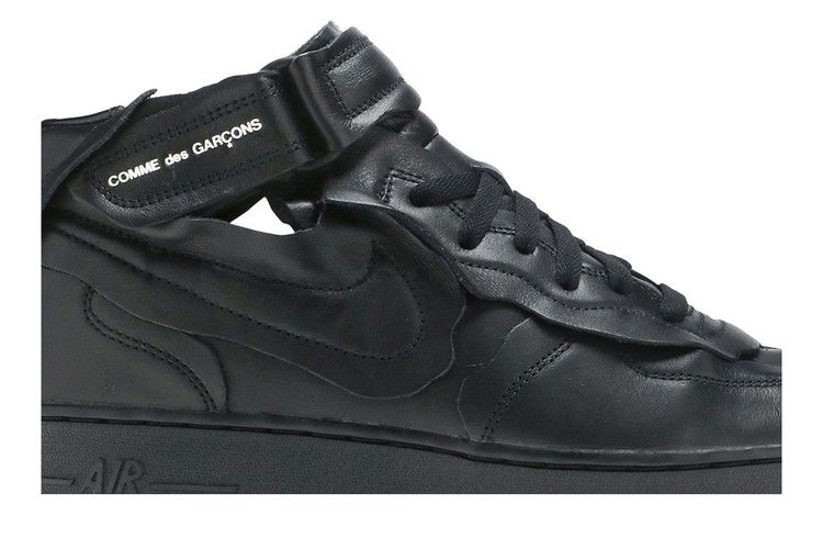 Кроссовки Nike Comme des Garçons x Air Force 1 Mid 'Triple Black'