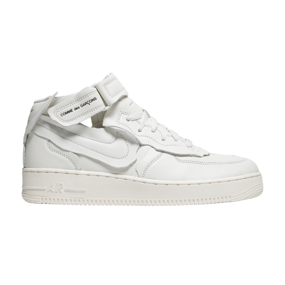 Кроссовки Nike Comme des Garçons x Air Force 1 Mid 'Triple White'