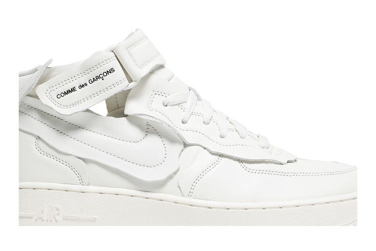 Кроссовки Nike Comme des Garçons x Air Force 1 Mid 'Triple White'