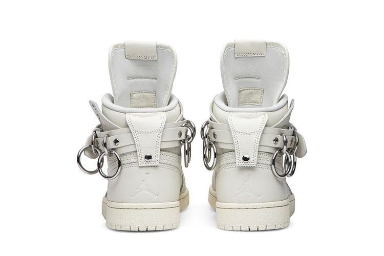 Кроссовки Comme des Garçons x Air Jordan 1 Retro Strap High 'White'