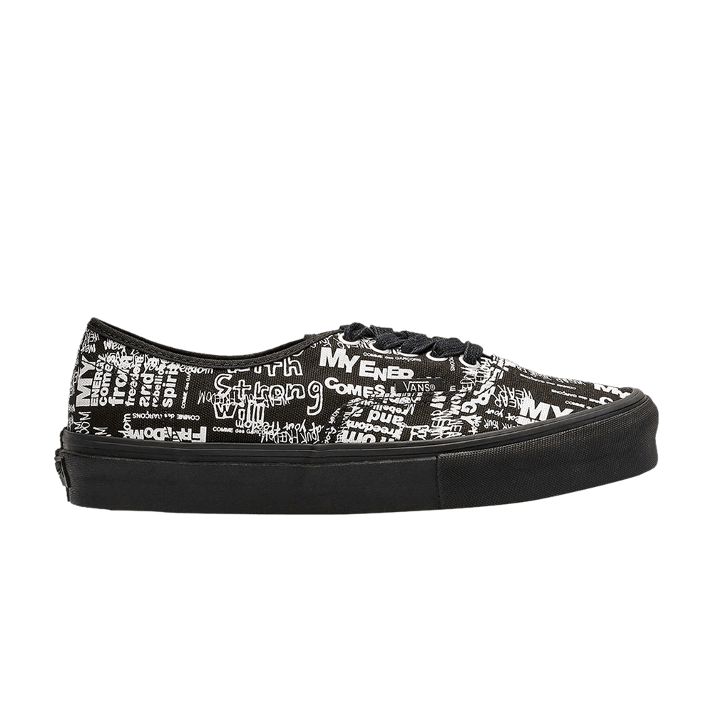 Кроссовки Vans Comme des Garçons x Authentic LX 'Graffiti - Black'