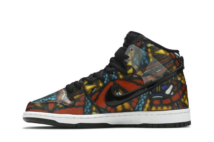 Кроссовки Nike Concepts x SB Dunk High 'Stained Glass' Special Box