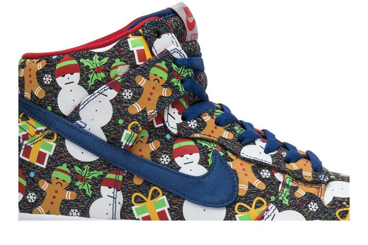 Кроссовки Nike Concepts x SB Dunk Pro High GS 'Ugly Christmas Sweater' 2017