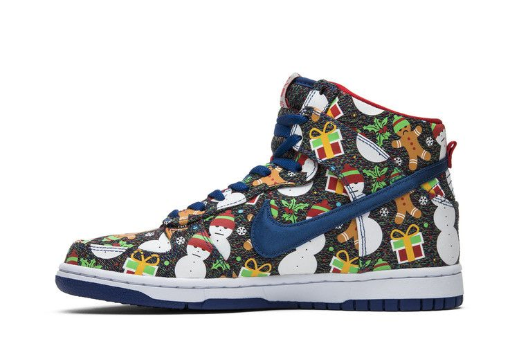 Кроссовки Nike Concepts x SB Dunk Pro High GS 'Ugly Christmas Sweater' 2017