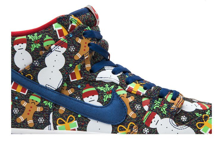 Кроссовки Nike Concepts x SB Dunk Pro High 'Ugly Christmas Sweater' 2017