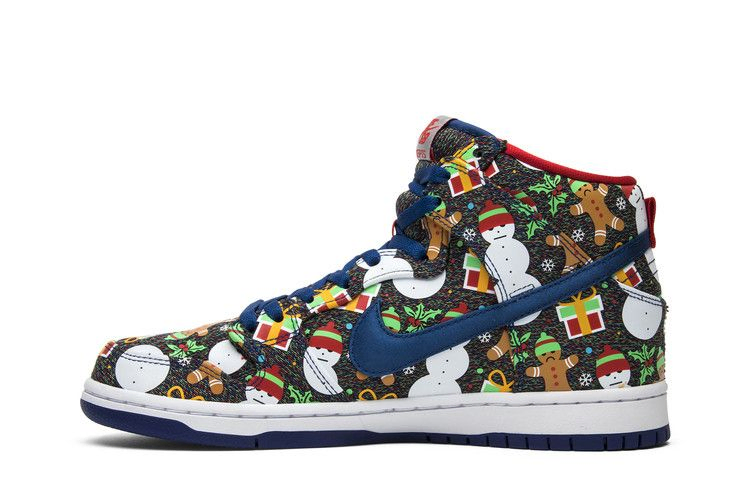 Кроссовки Nike Concepts x SB Dunk Pro High 'Ugly Christmas Sweater' 2017